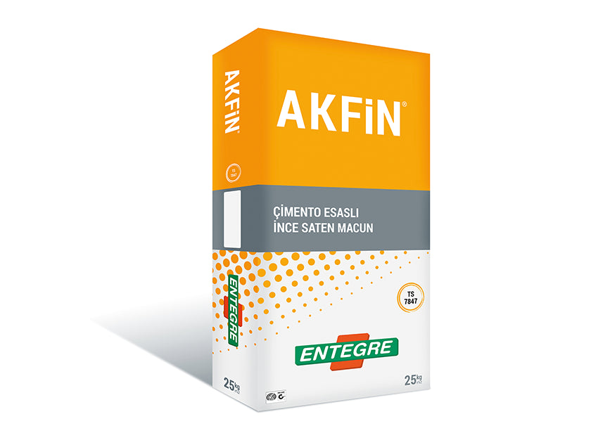 AKFİN Çimento Esaslı İnce Saten Macun GRİ