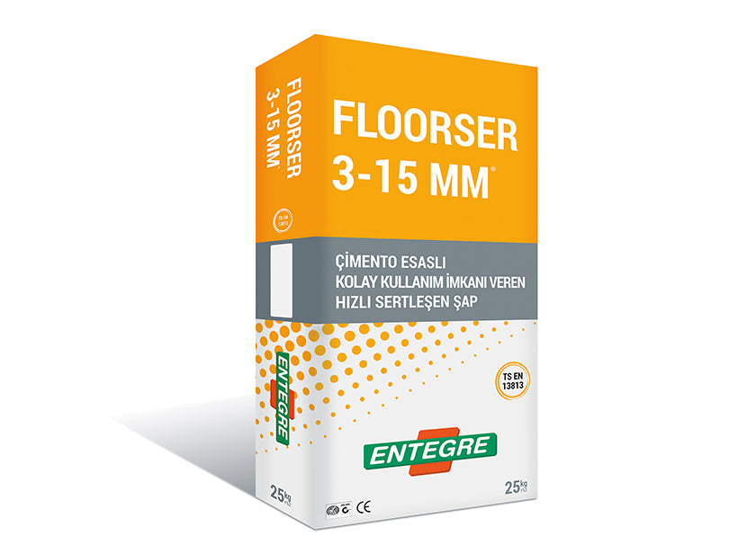 FLOORSER® Çimento Esaslı Hızlı Sertleşen Şap (3-15 MM)