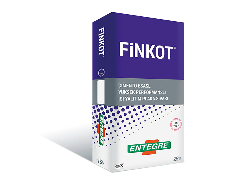 FiNKOT® Çimento Esaslı Isı Yalıtım Plaka Sıvası