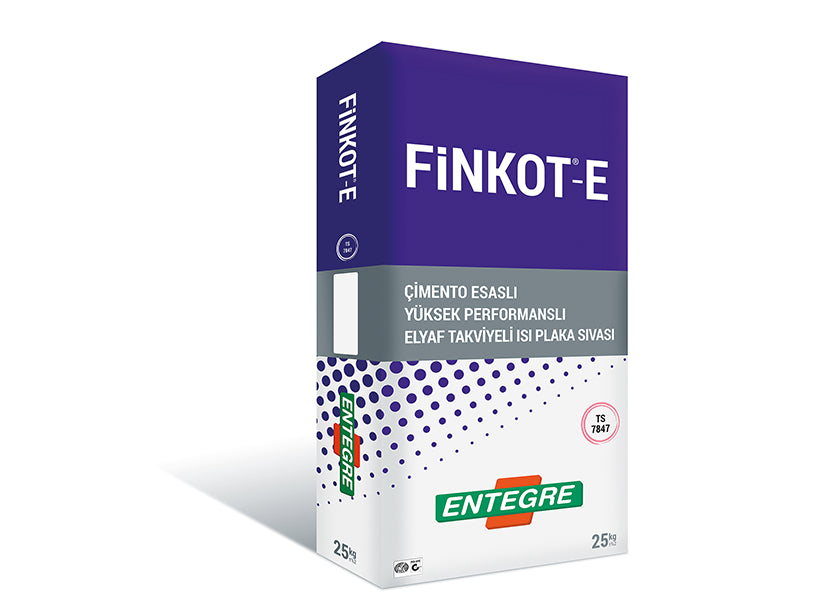 FiNKOT®– E Çimento Esaslı Elyaf Takviyeli Isı Plaka Sıvası