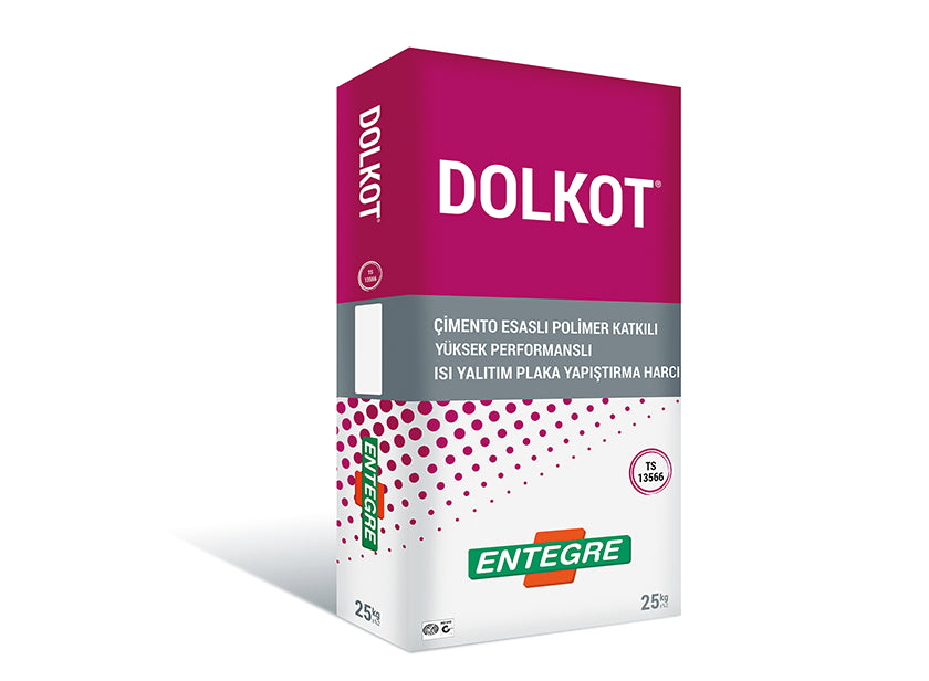 DOLKOT® Çimento Esaslı Polimer Katkılı Isı Yalıtım Plaka Yapıştırma Harcı
