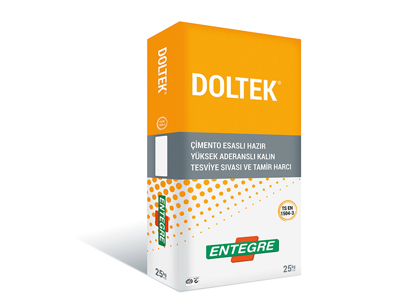 DOLTEK® Çimento Esaslı Kalın Tesviye Sıvası ve Tamir Harcı
