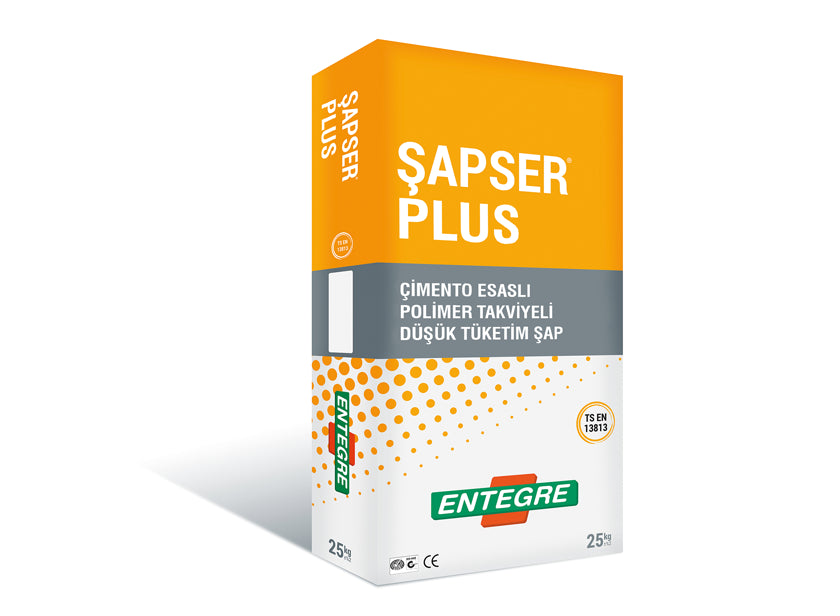 ŞAPSER® PLUS Çimento Esaslı Polimer Takviyeli Düşük Tüketim Şap